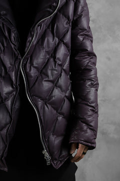 画像をギャラリービューアに読み込む, ISAMU KATAYAMA BACKLASH HOODED DOWN JACKET / KANGAROO + POLISH WHITE GOOSE (PURPLE)