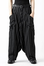 画像をギャラリービューアに読み込む, SOSNOVSKA exclusive LOADED POCKETS PANTS (BLACK × SILVER STRIPE)
