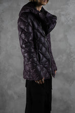 画像をギャラリービューアに読み込む, ISAMU KATAYAMA BACKLASH HOODED DOWN JACKET / KANGAROO + POLISH WHITE GOOSE (PURPLE)