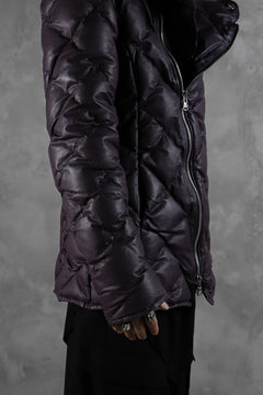画像をギャラリービューアに読み込む, ISAMU KATAYAMA BACKLASH HOODED DOWN JACKET / KANGAROO + POLISH WHITE GOOSE (PURPLE)