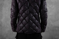 画像をギャラリービューアに読み込む, ISAMU KATAYAMA BACKLASH HOODED DOWN JACKET / KANGAROO + POLISH WHITE GOOSE (PURPLE)