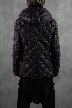 画像をギャラリービューアに読み込む, ISAMU KATAYAMA BACKLASH HOODED DOWN JACKET / KANGAROO + POLISH WHITE GOOSE (PURPLE)