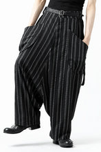画像をギャラリービューアに読み込む, SOSNOVSKA exclusive LOADED POCKETS PANTS (BLACK × SILVER STRIPE)