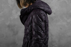 画像をギャラリービューアに読み込む, ISAMU KATAYAMA BACKLASH HOODED DOWN JACKET / KANGAROO + POLISH WHITE GOOSE (PURPLE)