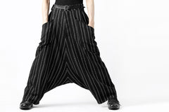 画像をギャラリービューアに読み込む, SOSNOVSKA exclusive LOADED POCKETS PANTS (BLACK × SILVER STRIPE)