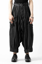 画像をギャラリービューアに読み込む, SOSNOVSKA exclusive LOADED POCKETS PANTS (BLACK × SILVER STRIPE)