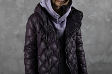 画像をギャラリービューアに読み込む, ISAMU KATAYAMA BACKLASH HOODED DOWN JACKET / KANGAROO + POLISH WHITE GOOSE (PURPLE)