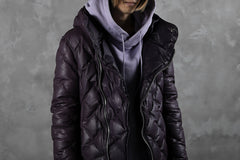 画像をギャラリービューアに読み込む, ISAMU KATAYAMA BACKLASH HOODED DOWN JACKET / KANGAROO + POLISH WHITE GOOSE (PURPLE)