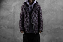画像をギャラリービューアに読み込む, ISAMU KATAYAMA BACKLASH HOODED DOWN JACKET / KANGAROO + POLISH WHITE GOOSE (PURPLE)