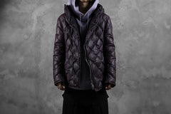 画像をギャラリービューアに読み込む, ISAMU KATAYAMA BACKLASH HOODED DOWN JACKET / KANGAROO + POLISH WHITE GOOSE (PURPLE)
