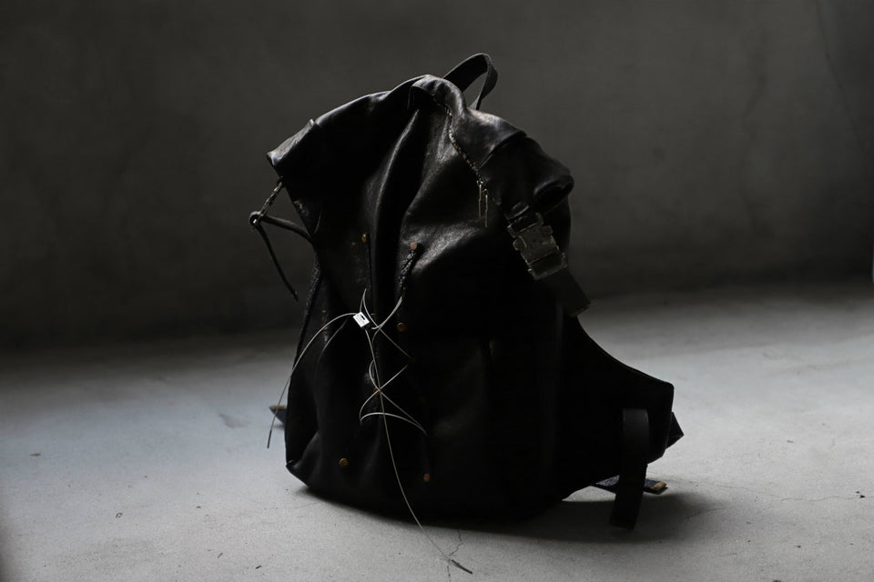 画像をギャラリービューアに読み込む, ierib roll top ruck sack #2 / FVT Oiled Horse (BLACK)