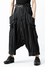 画像をギャラリービューアに読み込む, SOSNOVSKA exclusive LOADED POCKETS PANTS (BLACK × SILVER STRIPE)