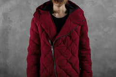画像をギャラリービューアに読み込む, ISAMU KATAYAMA BACKLASH HOODED DOWN JACKET / KANGAROO REVERSE + POLISH WHITE GOOSE (RED)