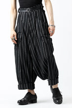 画像をギャラリービューアに読み込む, SOSNOVSKA exclusive LOADED POCKETS PANTS (BLACK × SILVER STRIPE)