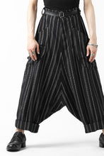 画像をギャラリービューアに読み込む, SOSNOVSKA exclusive LOADED POCKETS PANTS (BLACK × SILVER STRIPE)