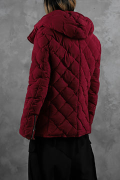 画像をギャラリービューアに読み込む, ISAMU KATAYAMA BACKLASH HOODED DOWN JACKET / KANGAROO REVERSE + POLISH WHITE GOOSE (RED)