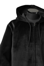 画像をギャラリービューアに読み込む, Y-3 Yohji Yamamoto FULL ZIP SQUARE HOODIE PARKA / VELVET SPACER (BLACK)