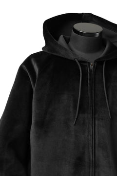 画像をギャラリービューアに読み込む, Y-3 Yohji Yamamoto FULL ZIP SQUARE HOODIE PARKA / VELVET SPACER (BLACK)