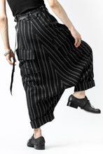 画像をギャラリービューアに読み込む, SOSNOVSKA exclusive LOADED POCKETS PANTS (BLACK × SILVER STRIPE)