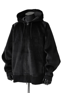 画像をギャラリービューアに読み込む, Y-3 Yohji Yamamoto FULL ZIP SQUARE HOODIE PARKA / VELVET SPACER (BLACK)