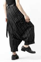 画像をギャラリービューアに読み込む, SOSNOVSKA exclusive LOADED POCKETS PANTS (BLACK × SILVER STRIPE)