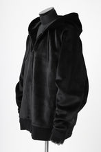 画像をギャラリービューアに読み込む, Y-3 Yohji Yamamoto FULL ZIP SQUARE HOODIE PARKA / VELVET SPACER (BLACK)
