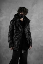 画像をギャラリービューアに読み込む, BACKLASH THE LINE exclusive HOODED DOWN JACKET / GUIDI CALF + POLISH WHITE GOOSE (BLACK)