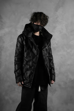 画像をギャラリービューアに読み込む, BACKLASH THE LINE exclusive HOODED DOWN JACKET / GUIDI CALF + POLISH WHITE GOOSE (BLACK)