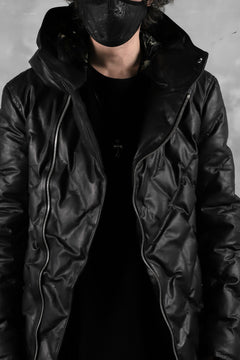 画像をギャラリービューアに読み込む, BACKLASH THE LINE exclusive HOODED DOWN JACKET / GUIDI CALF + POLISH WHITE GOOSE (BLACK)