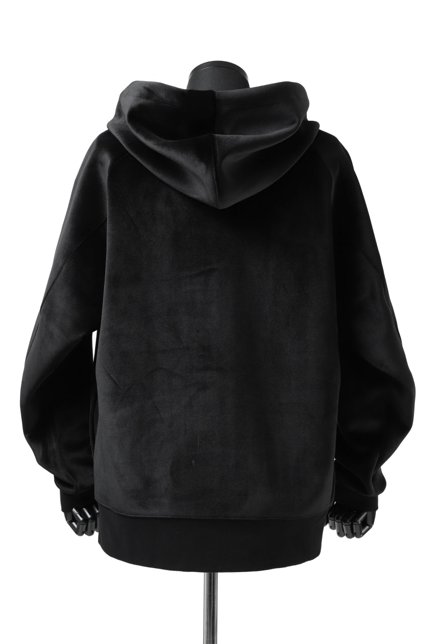 画像をギャラリービューアに読み込む, Y-3 Yohji Yamamoto FULL ZIP SQUARE HOODIE PARKA / VELVET SPACER (BLACK)