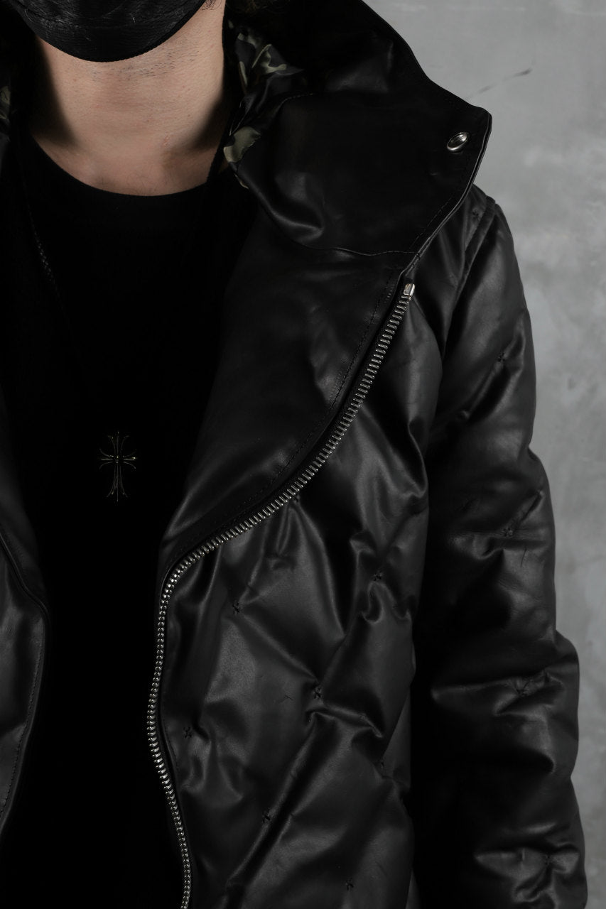画像をギャラリービューアに読み込む, BACKLASH THE LINE exclusive HOODED DOWN JACKET / GUIDI CALF + POLISH WHITE GOOSE (BLACK)