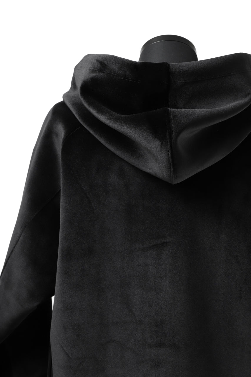 画像をギャラリービューアに読み込む, Y-3 Yohji Yamamoto FULL ZIP SQUARE HOODIE PARKA / VELVET SPACER (BLACK)