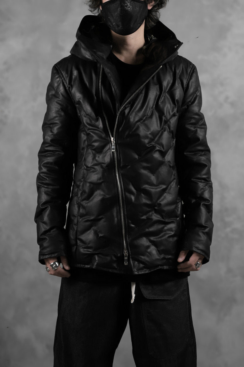 画像をギャラリービューアに読み込む, BACKLASH THE LINE exclusive HOODED DOWN JACKET / GUIDI CALF + POLISH WHITE GOOSE (BLACK)