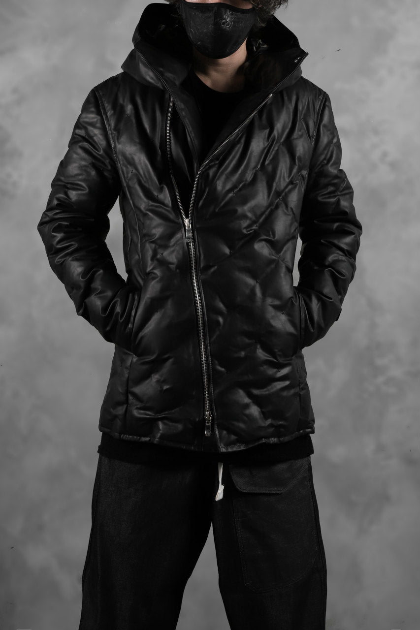 画像をギャラリービューアに読み込む, BACKLASH THE LINE exclusive HOODED DOWN JACKET / GUIDI CALF + POLISH WHITE GOOSE (BLACK)