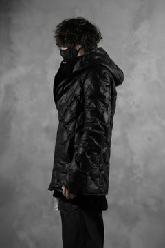 画像をギャラリービューアに読み込む, BACKLASH THE LINE exclusive HOODED DOWN JACKET / GUIDI CALF + POLISH WHITE GOOSE (BLACK)