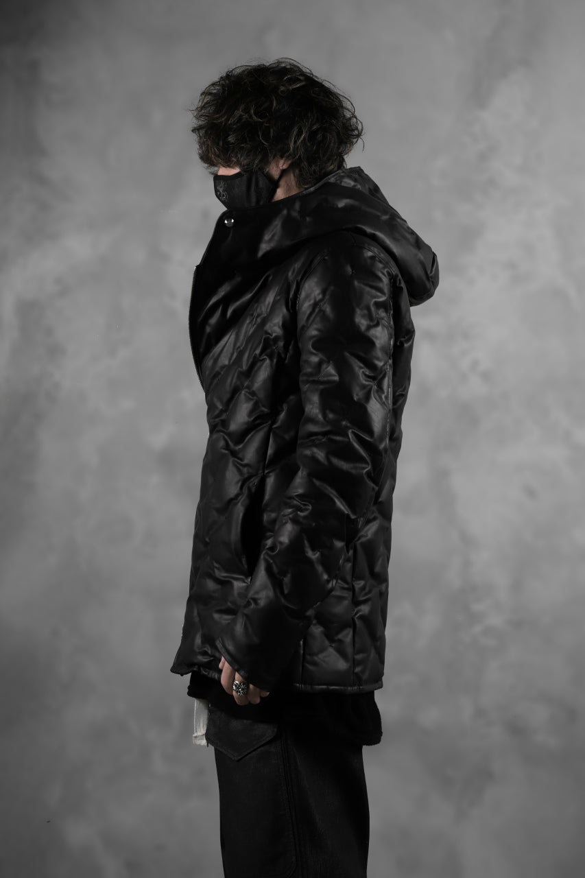 画像をギャラリービューアに読み込む, BACKLASH THE LINE exclusive HOODED DOWN JACKET / GUIDI CALF + POLISH WHITE GOOSE (BLACK)