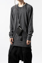 画像をギャラリービューアに読み込む, BORIS BIDJAN SABERI LEATHER WALLET with NECK STRAP / VEG TAN HORSE SKIN "WALLET2-F251" (BLACK)