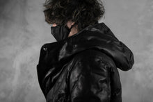 画像をギャラリービューアに読み込む, BACKLASH THE LINE exclusive HOODED DOWN JACKET / GUIDI CALF + POLISH WHITE GOOSE (BLACK)