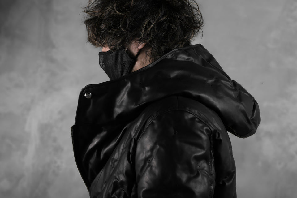 画像をギャラリービューアに読み込む, BACKLASH THE LINE exclusive HOODED DOWN JACKET / GUIDI CALF + POLISH WHITE GOOSE (BLACK)