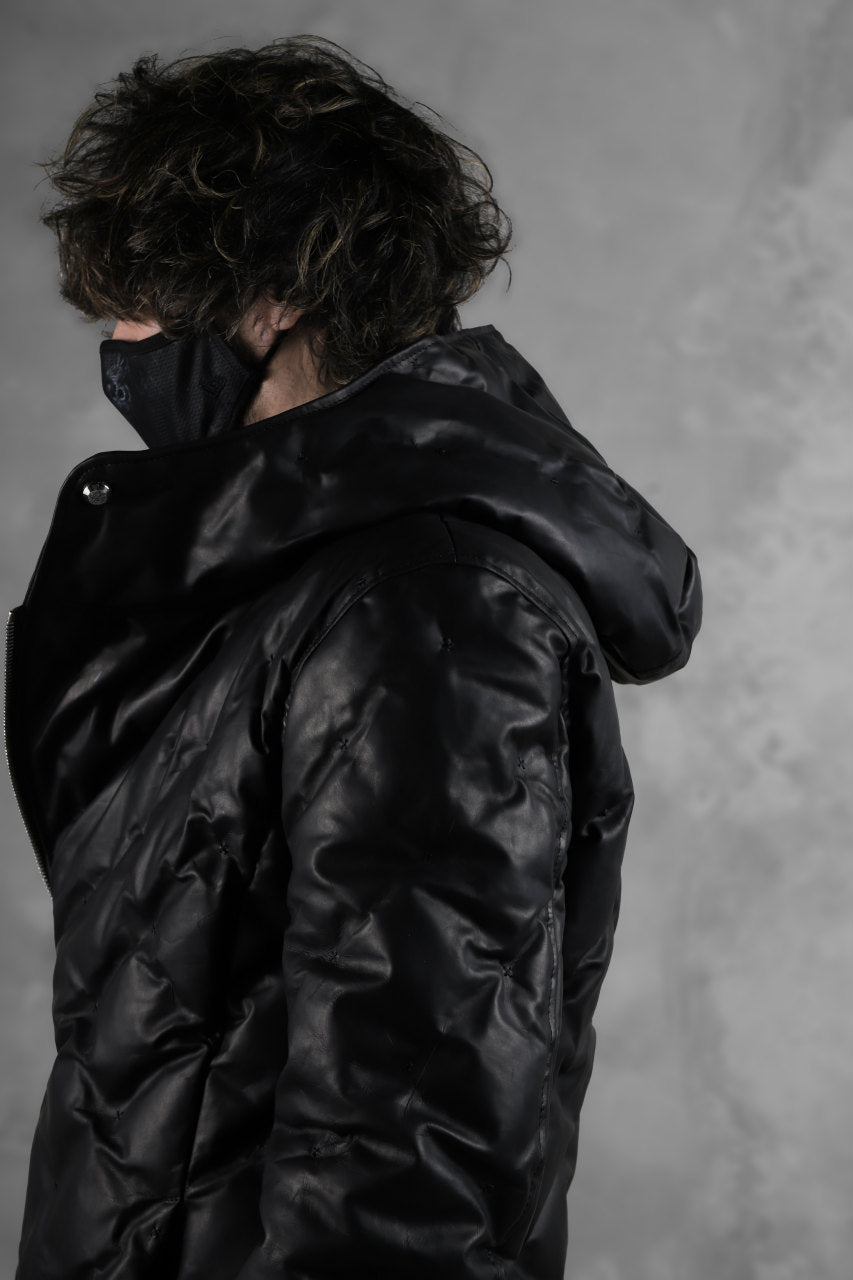 画像をギャラリービューアに読み込む, BACKLASH THE LINE exclusive HOODED DOWN JACKET / GUIDI CALF + POLISH WHITE GOOSE (BLACK)