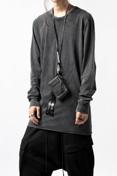 画像をギャラリービューアに読み込む, BORIS BIDJAN SABERI LEATHER WALLET with NECK STRAP / VEG TAN HORSE SKIN "WALLET2-F251" (BLACK)