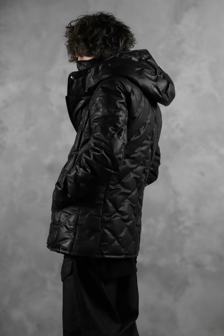 画像をギャラリービューアに読み込む, BACKLASH THE LINE exclusive HOODED DOWN JACKET / GUIDI CALF + POLISH WHITE GOOSE (BLACK)