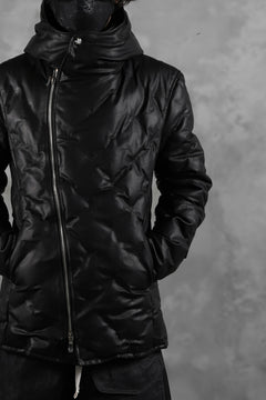 画像をギャラリービューアに読み込む, BACKLASH THE LINE exclusive HOODED DOWN JACKET / GUIDI CALF + POLISH WHITE GOOSE (BLACK)