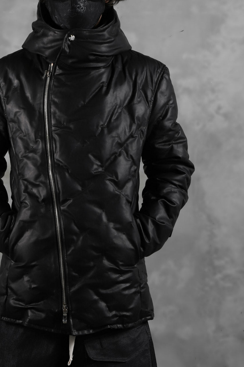 画像をギャラリービューアに読み込む, BACKLASH THE LINE exclusive HOODED DOWN JACKET / GUIDI CALF + POLISH WHITE GOOSE (BLACK)