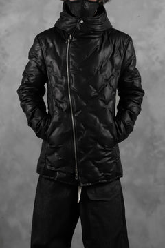画像をギャラリービューアに読み込む, BACKLASH THE LINE exclusive HOODED DOWN JACKET / GUIDI CALF + POLISH WHITE GOOSE (BLACK)