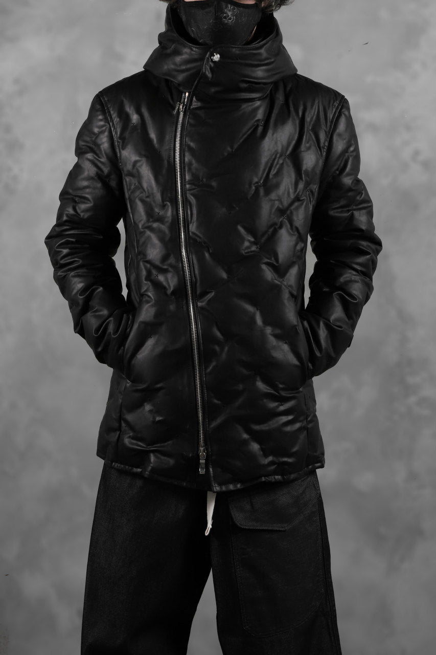 画像をギャラリービューアに読み込む, BACKLASH THE LINE exclusive HOODED DOWN JACKET / GUIDI CALF + POLISH WHITE GOOSE (BLACK)