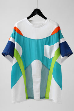 画像をギャラリービューアに読み込む, FACETASM NYLON PATCH WORK TOPS (WHITE)