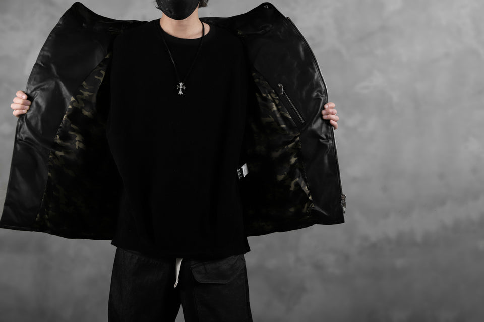 画像をギャラリービューアに読み込む, BACKLASH THE LINE exclusive HOODED DOWN JACKET / GUIDI CALF + POLISH WHITE GOOSE (BLACK)