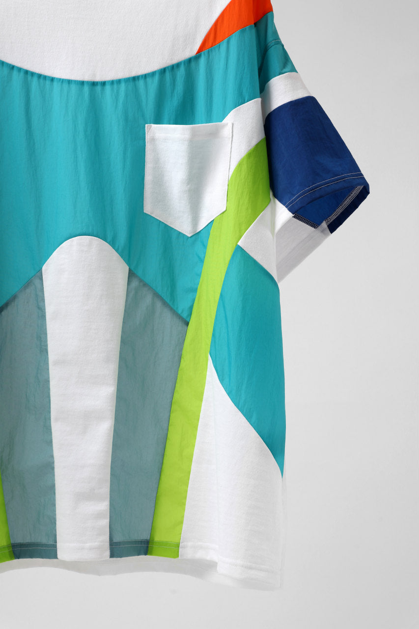 画像をギャラリービューアに読み込む, FACETASM NYLON PATCH WORK TOPS (WHITE)