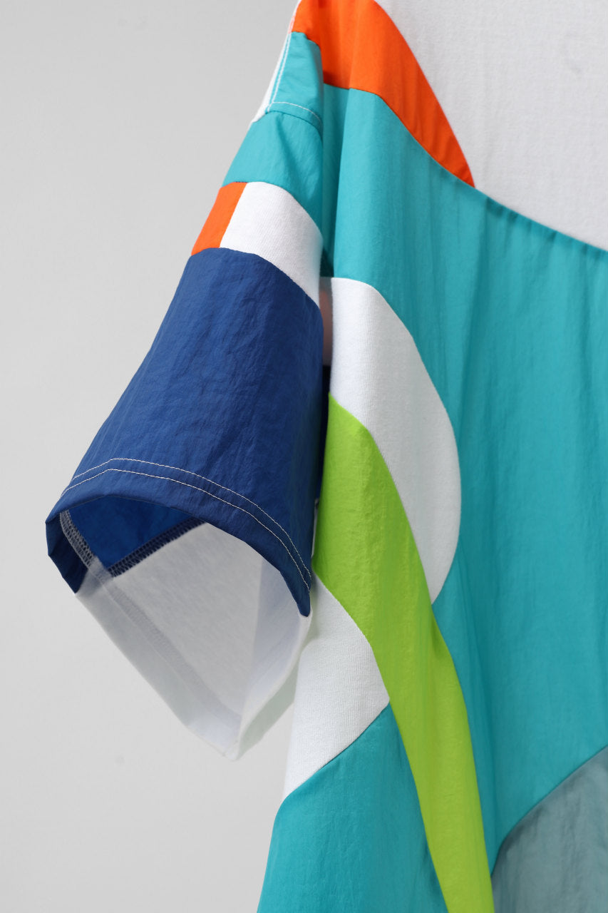 画像をギャラリービューアに読み込む, FACETASM NYLON PATCH WORK TOPS (WHITE)